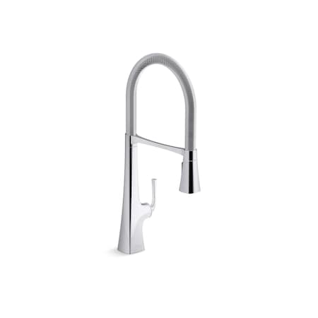Kohler 0 in Mount, 1 Hole Kitchen Faucet 22060-CP